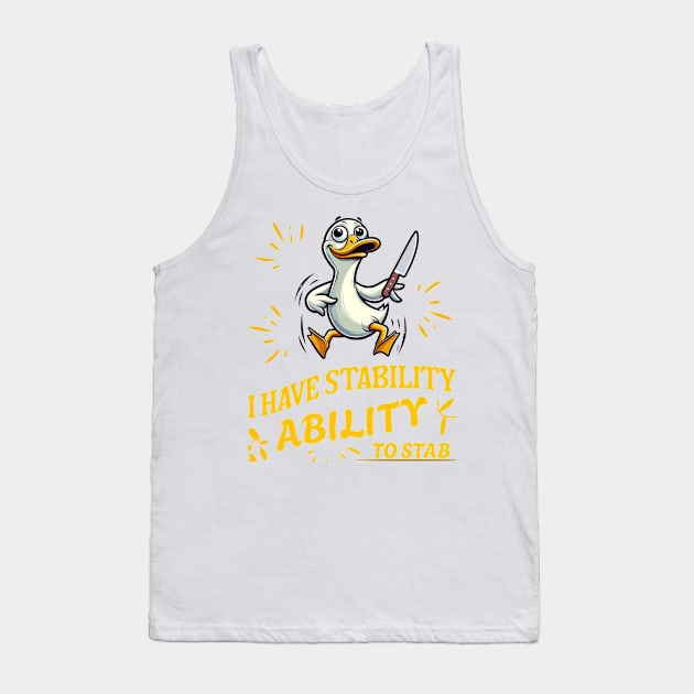 I Have Stability Tank Top by mieeewoArt